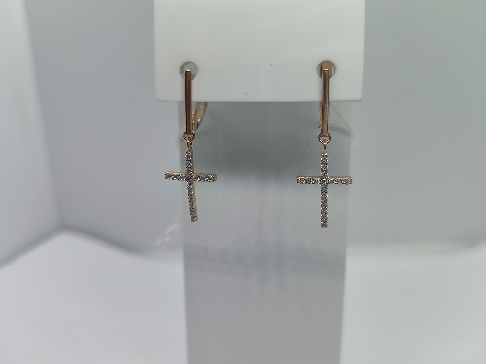 СЕРЬГИ С КАМНЯМИ (Au 585)