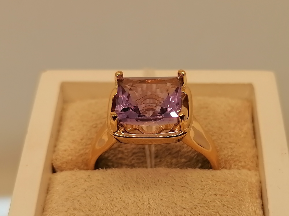 КОЛЬЦО АМЕТИСТ (Au 585)