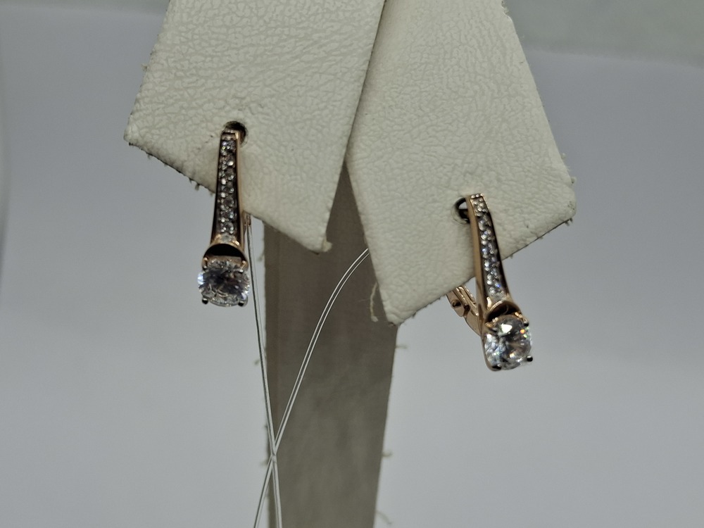 СЕРЬГИ С КАМНЯМИ (Au 585)