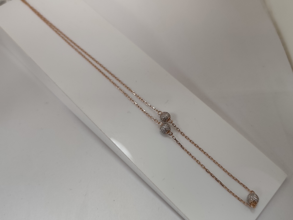 КОЛЬЕ С КАМНЯМИ (Au 585)