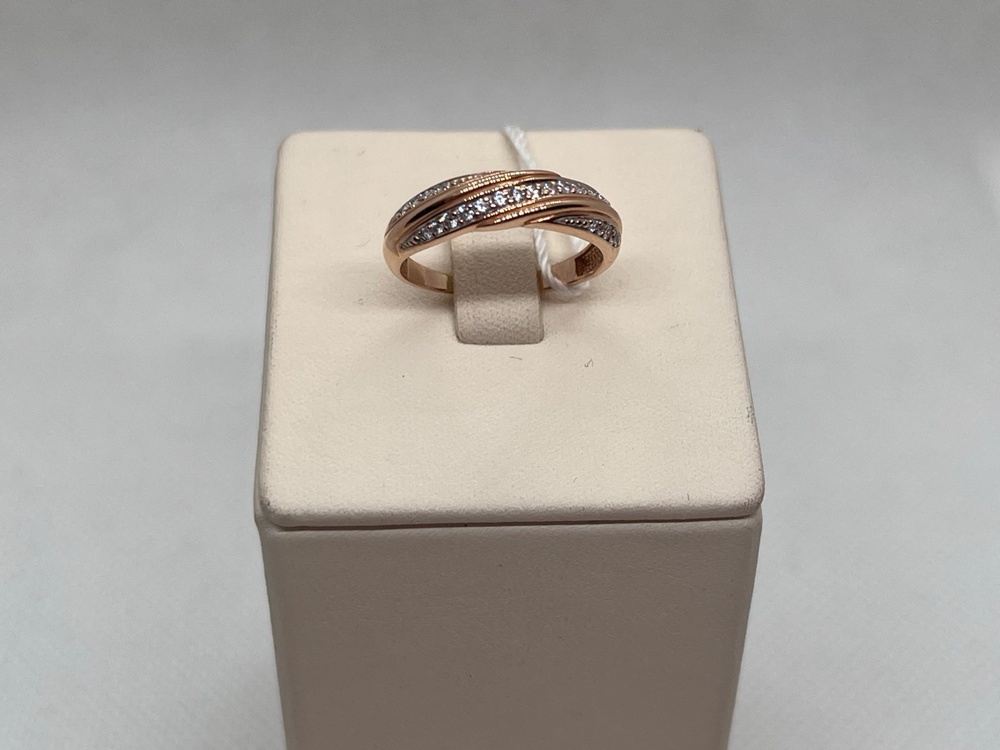 КОЛКМИ585 КОЛЬЦО С КАМНЯМИ (Au 585)