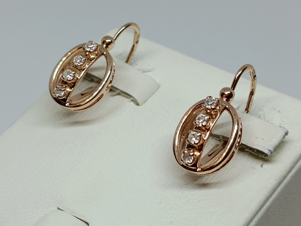 СЕРЬГИ С КАМНЯМИ (Au 585)