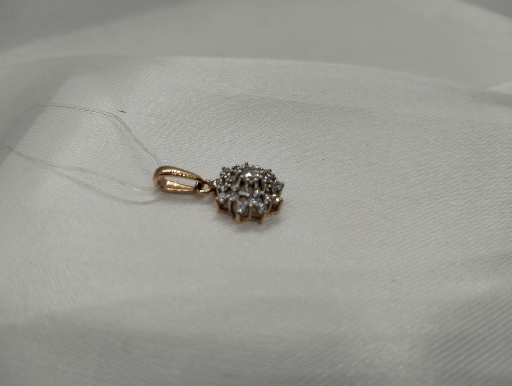 ПОДВЕСКА С КАМНЯМИ (Au 585)