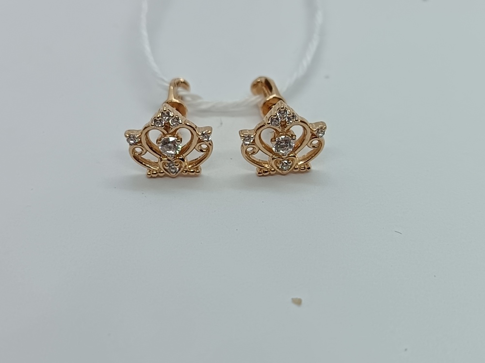 СПУС585 СЕРЬГИ ПУСЕТЫ (Au 585)