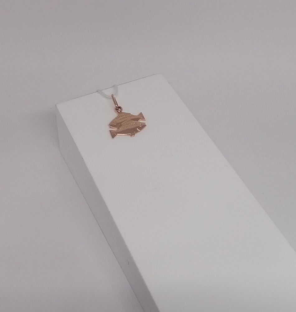 ПОДВЕСКА ЗНАК ЗОДИАКА РЫБЫ Au 583