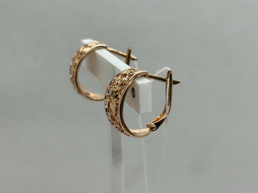 СЕРЬГИ БЕЗ КАМНЯ (Au 585)