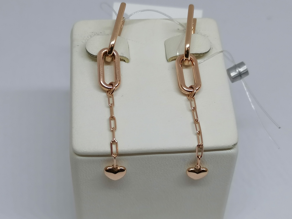 СЕРЬГИ БЕЗ КАМНЯ (Au 585)