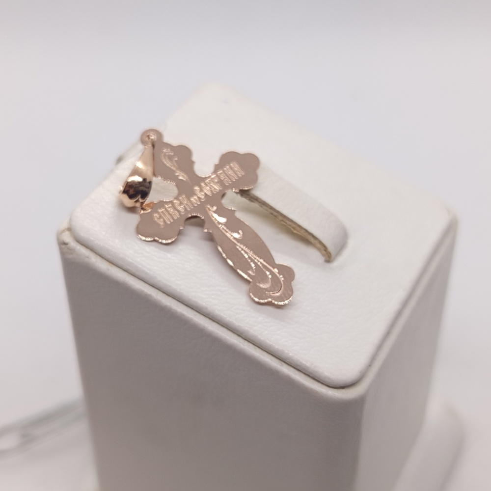 ПОДВЕСКА КРЕСТ без камня (Au 585)