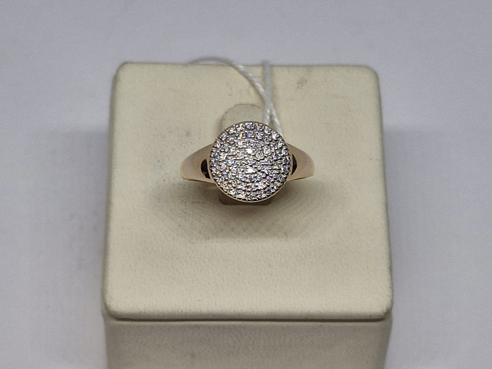 КОЛЬЦО С КАМНЯМИ (Au 585)