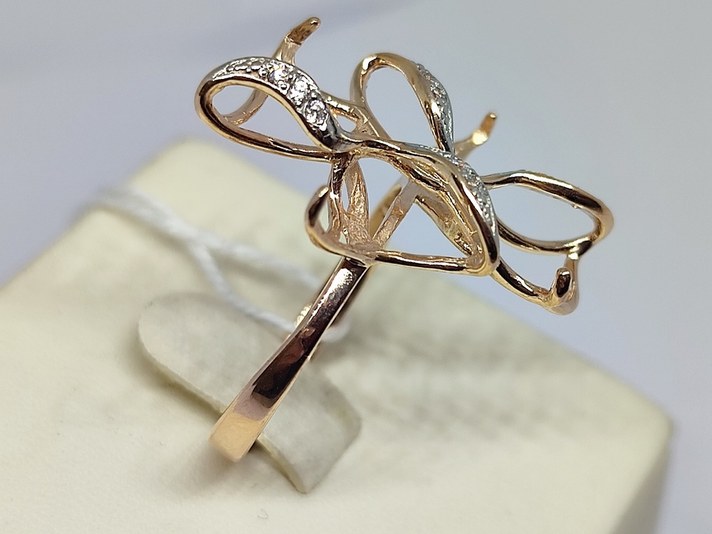 КОЛКМИ585 КОЛЬЦО С КАМНЯМИ (Au 585)