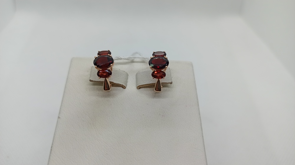 СКМИ585 СЕРЬГИ С КАМНЯМИ (Au 585)