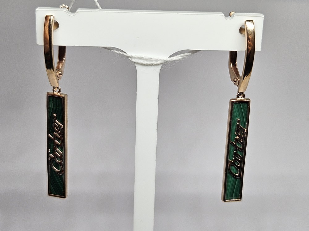 СЕРЬГИ С КАМНЕМ (Au 585)