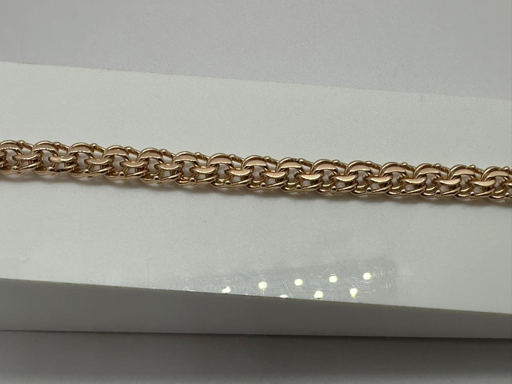 БЛБ585 БРАСЛЕТ ПОЛНОВЕСНЫЙ Бисмарк (Au 585)