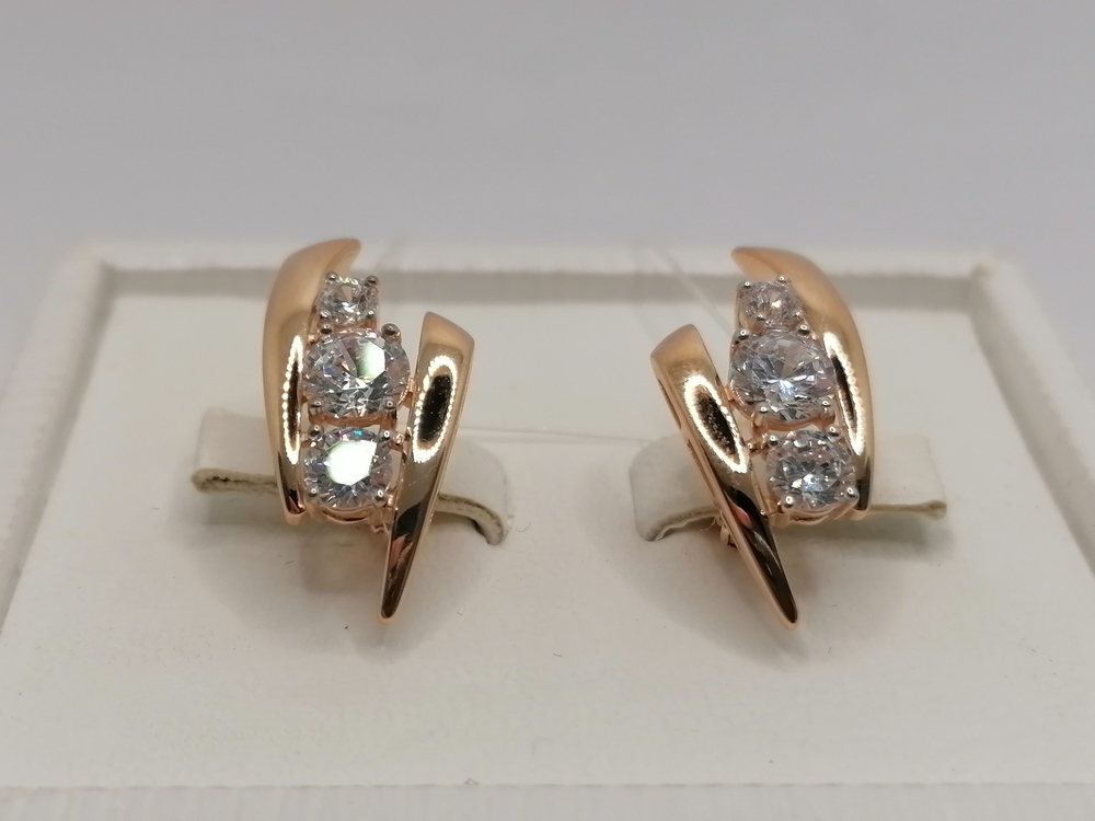 СЕРЬГИ С КАМНЯМИ (Au 585)