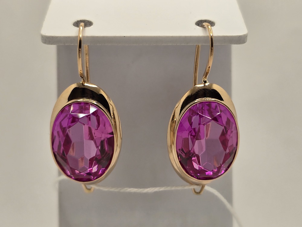 СЕРЬГИ С КАМНЕМ (Au 583)