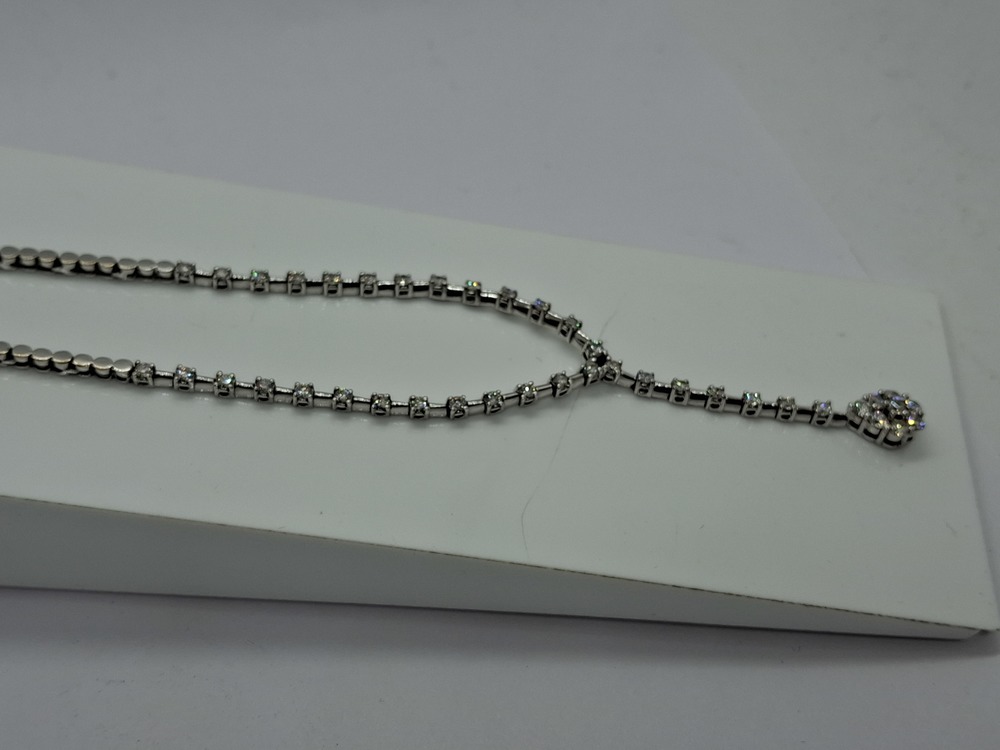 КОЛЬЕ С КАМНЯМИ Au 750