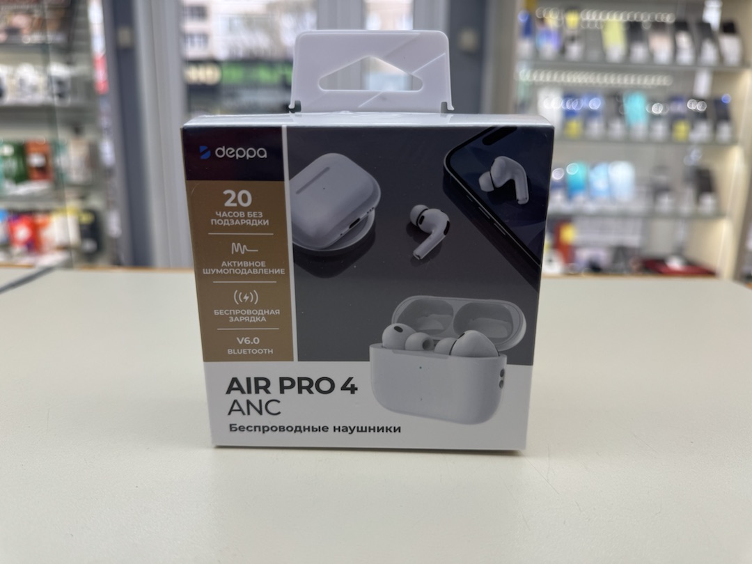 Наушники беспроводные Deppa 44231 Air Pro 4 ANC
