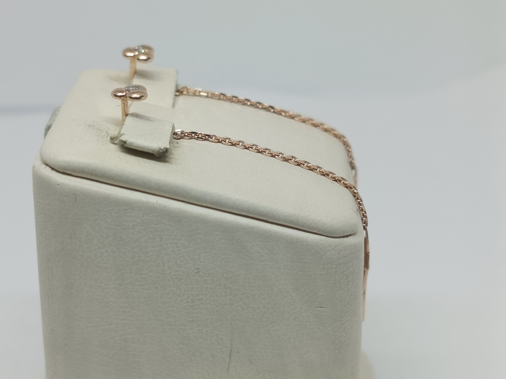 51-123-00370-1 СЕРЬГИ ПРОДЕВКИ с камнем (Au 585)