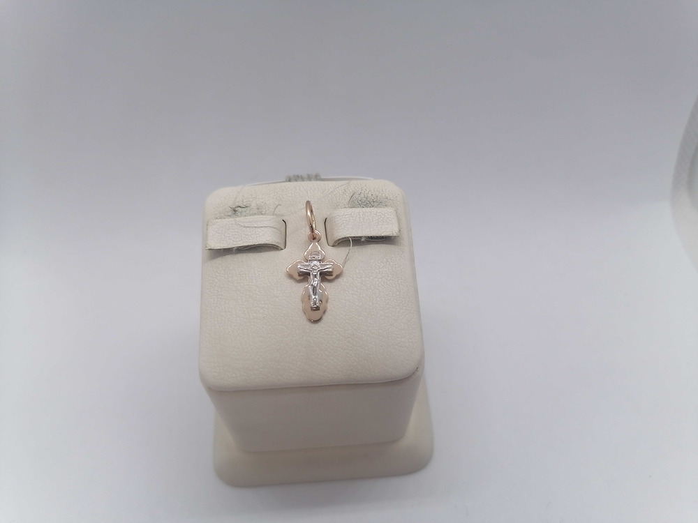 810-00344-10-00-00-00 ПОДВЕСКА КРЕСТ без камня (Au 585)