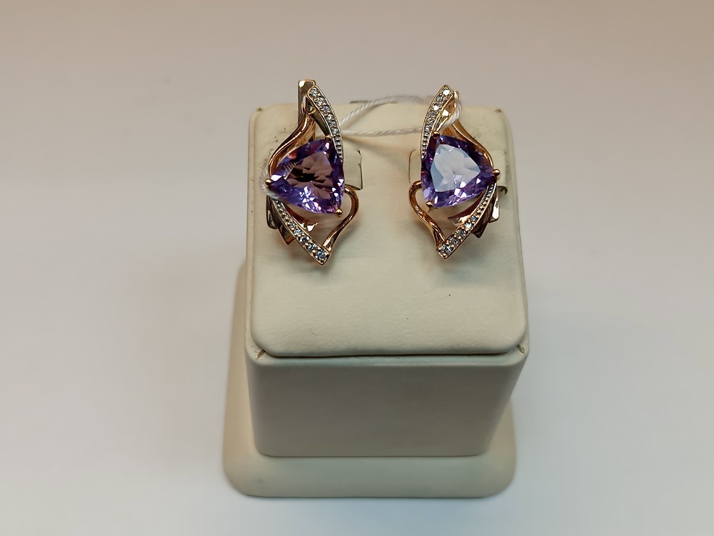 СЕРЬГИ С КАМНЯМИ (Au 585)