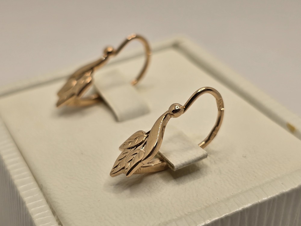 СБКМ585 СЕРЬГИ БЕЗ КАМНЯ (Au 585)