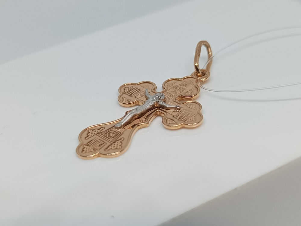 ПОДВЕСКА КРЕСТ без камня (Au 585)