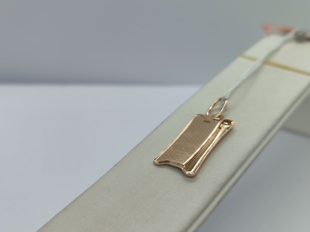 ПОДИКМ585 ПОДВЕСКА ИКОНА С КАМНЕМ (Au 585)