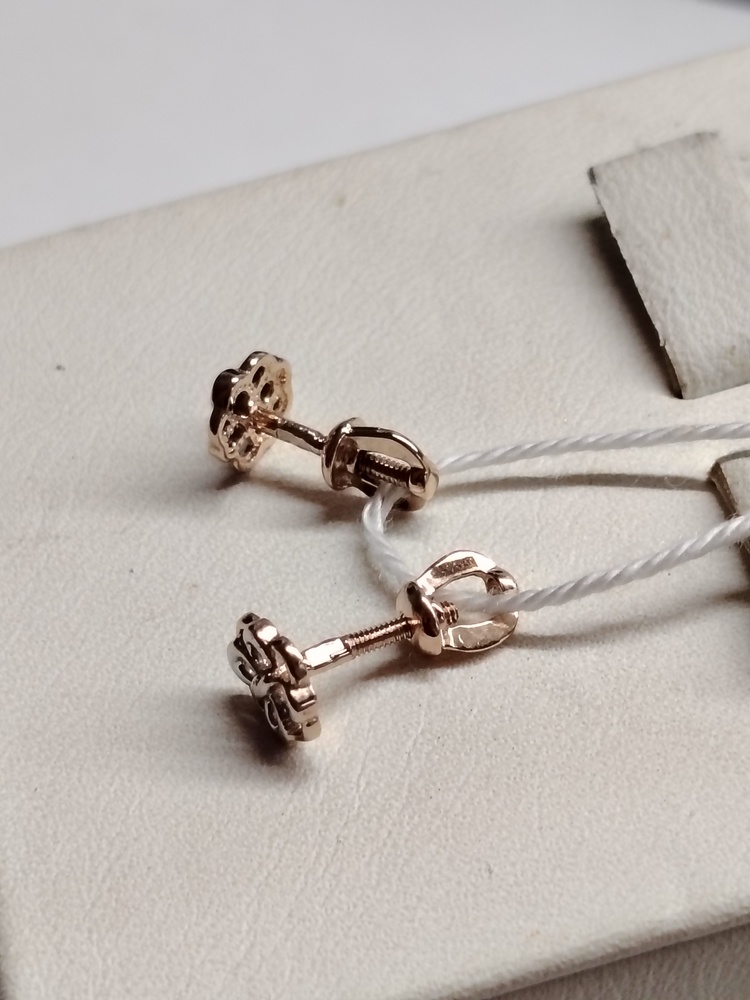 СПУС585 СЕРЬГИ ПУСЕТЫ (Au 585)