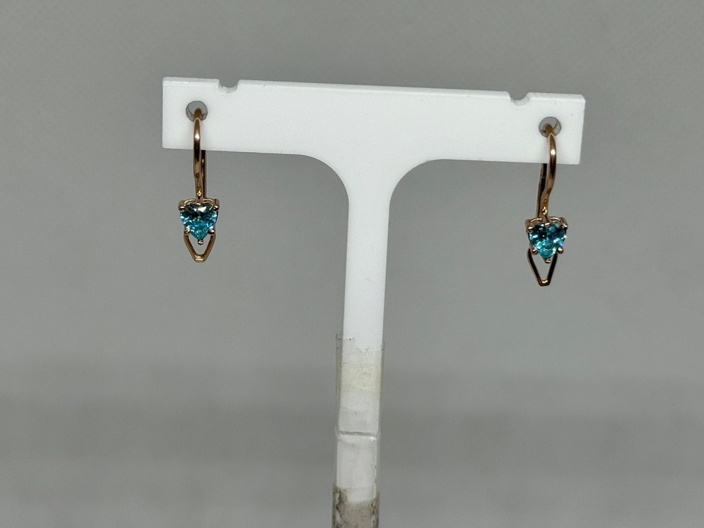 СЕРЬГИ С КАМНЕМ (Au 585)