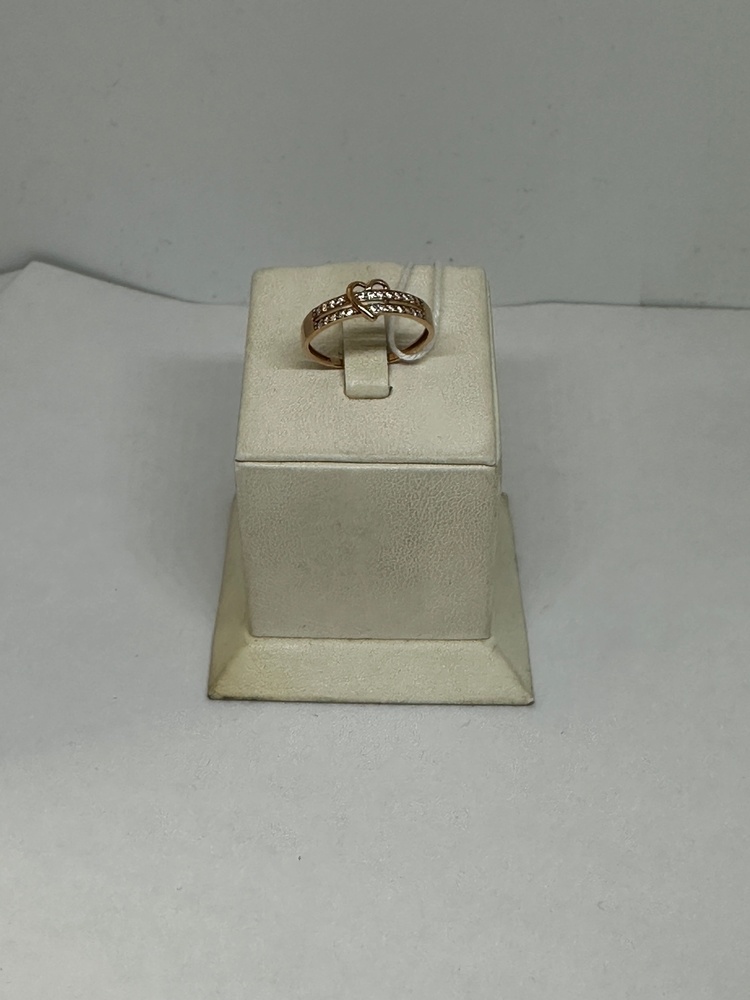 КОЛЬЦО С КАМНЯМИ (Au 585)