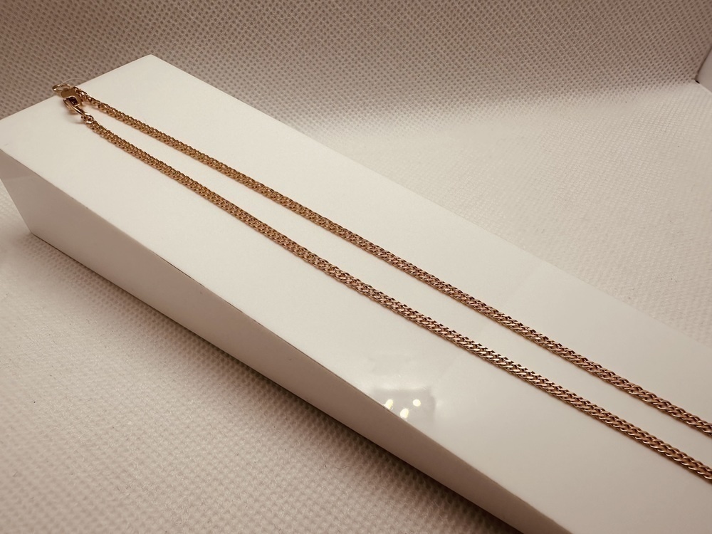 ЦЕПЬ ПОЛНОВЕСНАЯ Ромб двойной (Au 585)