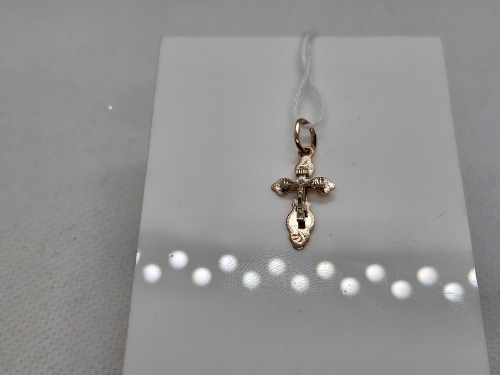 ПОДВЕСКА КРЕСТ БЕЗ КАМНЯ (Au 585)
