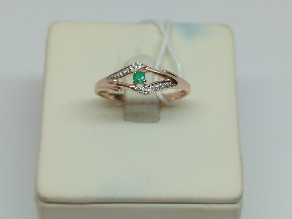 КОЛКМ585 КОЛЬЦО С КАМНЕМ (Au 585)