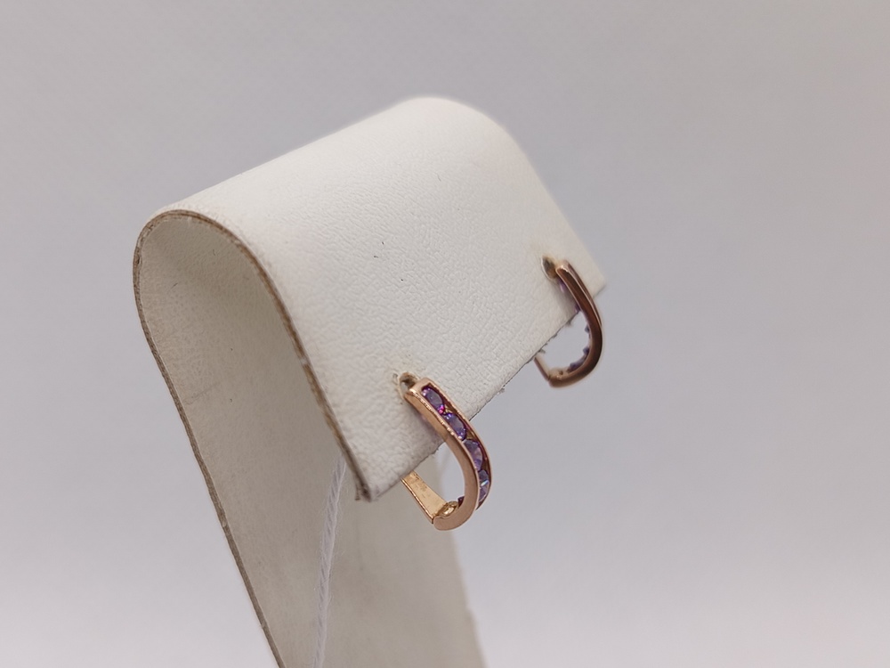 СКМИ585 СЕРЬГИ С КАМНЯМИ (Au 585)