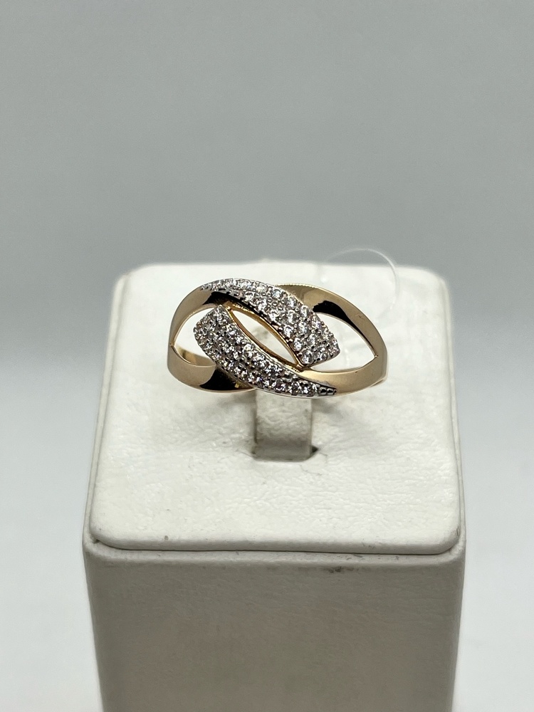 КОЛЬЦО С КАМНЯМИ (Au 585)