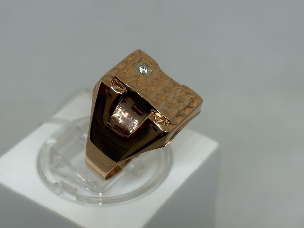 51-0020 КОЛЬЦО ПЕЧАТКА с камнем (Au 585)