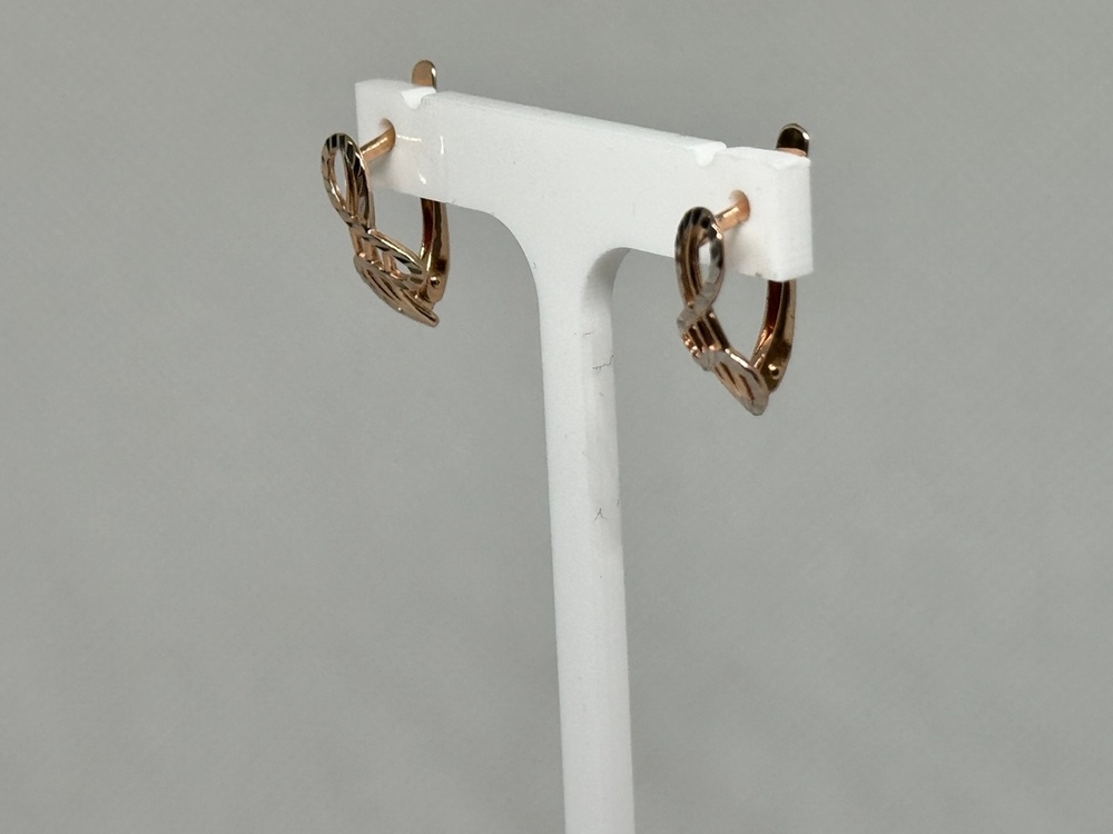 СБКМ585 СЕРЬГИ БЕЗ КАМНЯ (Au 585)