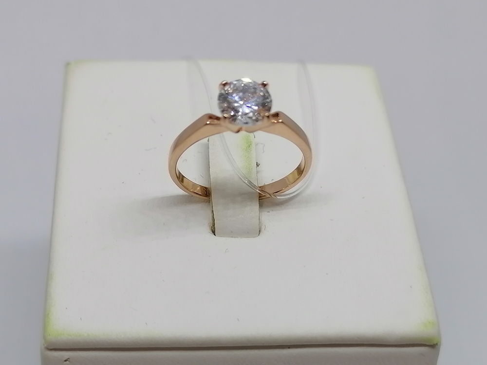 КОЛЬЦО С КАМНЕМ (Au 585)