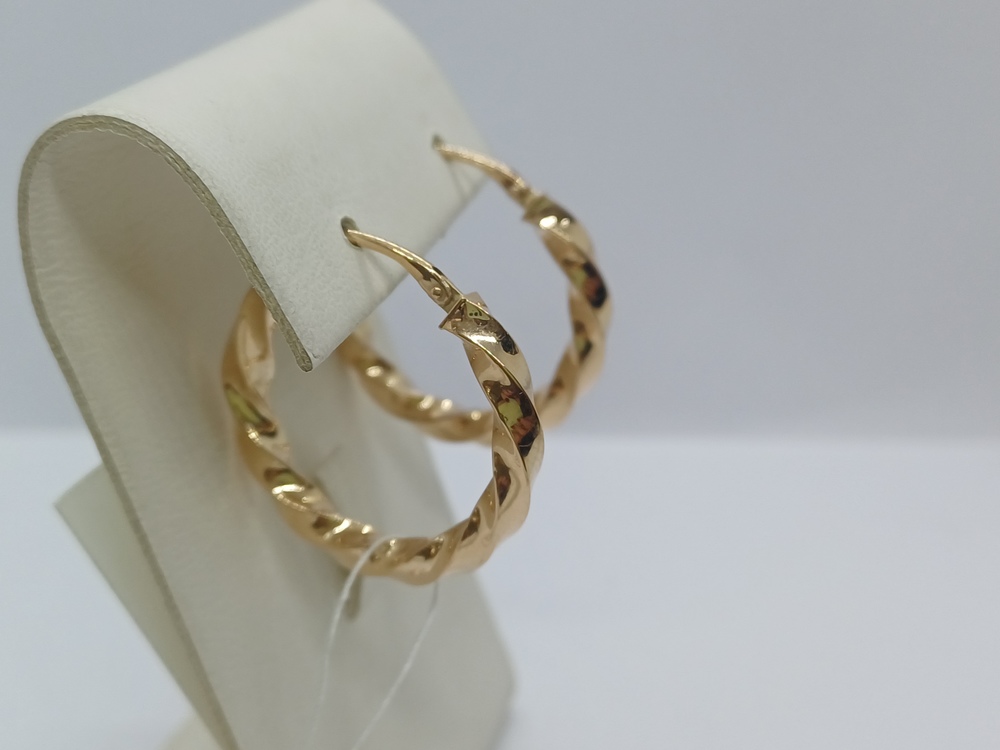 СКОН585 СЕРЬГИ КОНГО (Au 585)