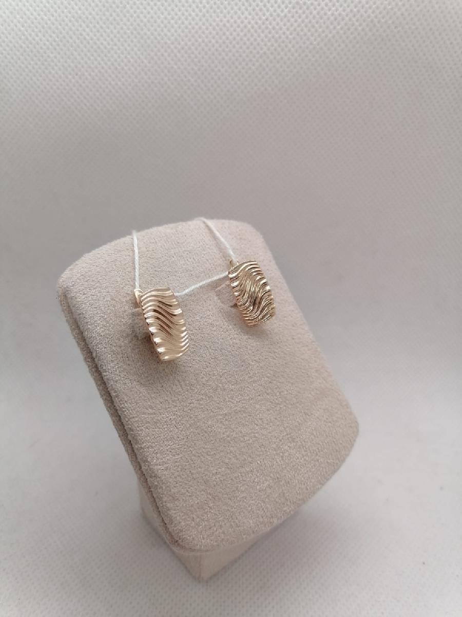 СБКМ585 СЕРЬГИ БЕЗ КАМНЯ (Au 585)