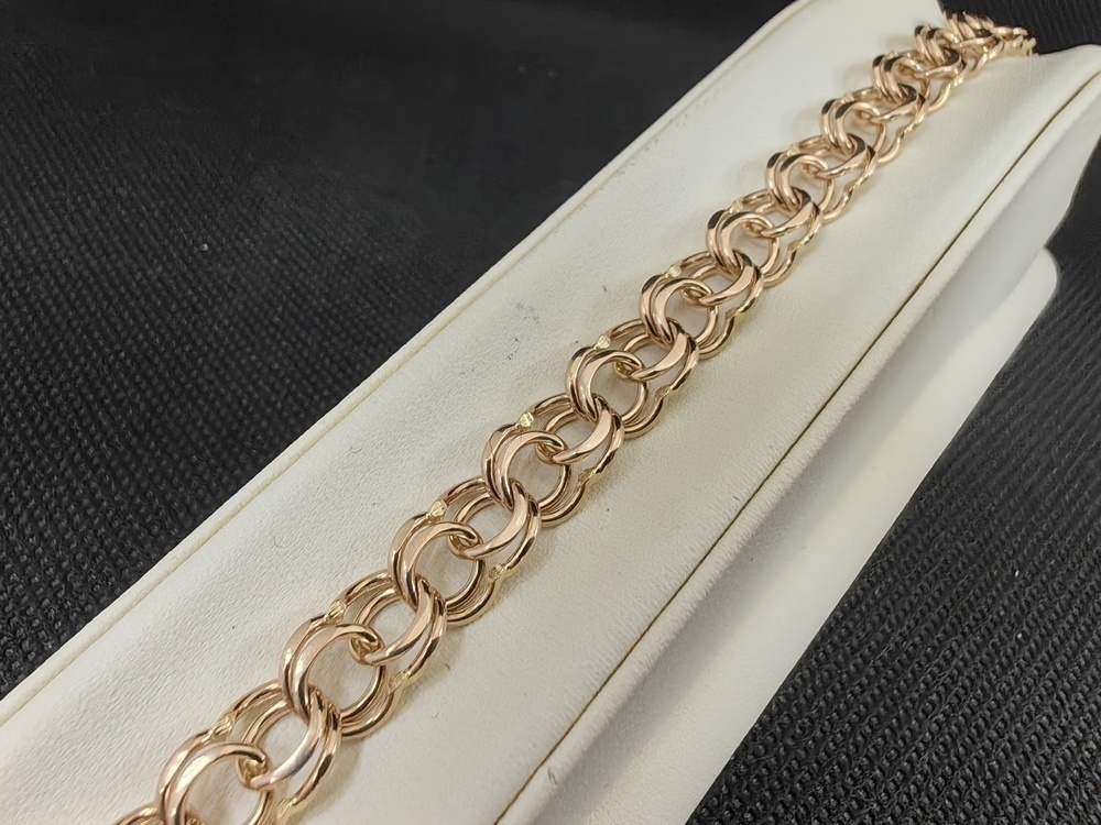 БЛБ585 БРАСЛЕТ ПОЛНОВЕСНЫЙ Бисмарк (Au 585)