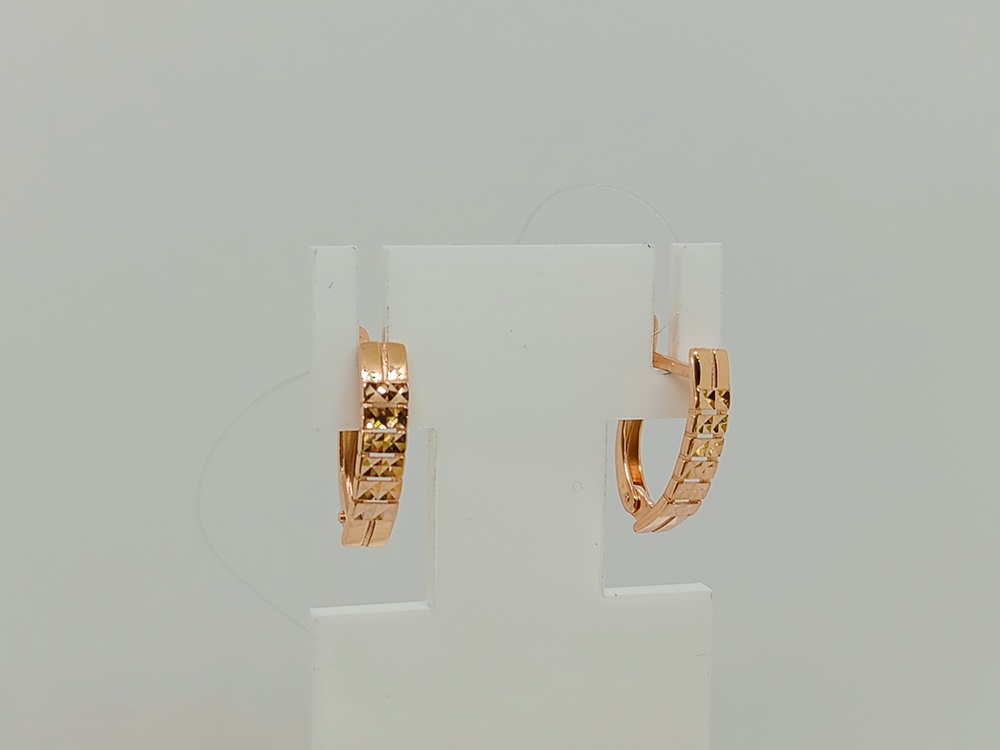 СЕРЬГИ БЕЗ КАМНЯ (Au 585)