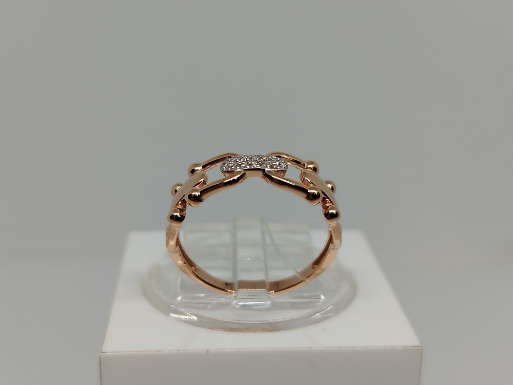 КОЛЬЦО С КАМНЯМИ (Au 585)