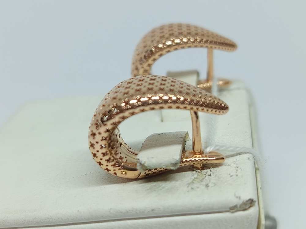 СЕРЬГИ БЕЗ КАМНЯ (Au 585)