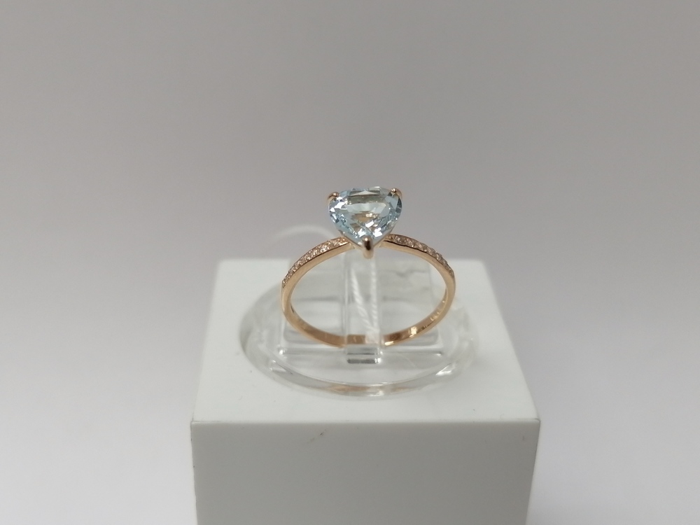 КОЛЬЦО С КАМНЯМИ (Au 585)