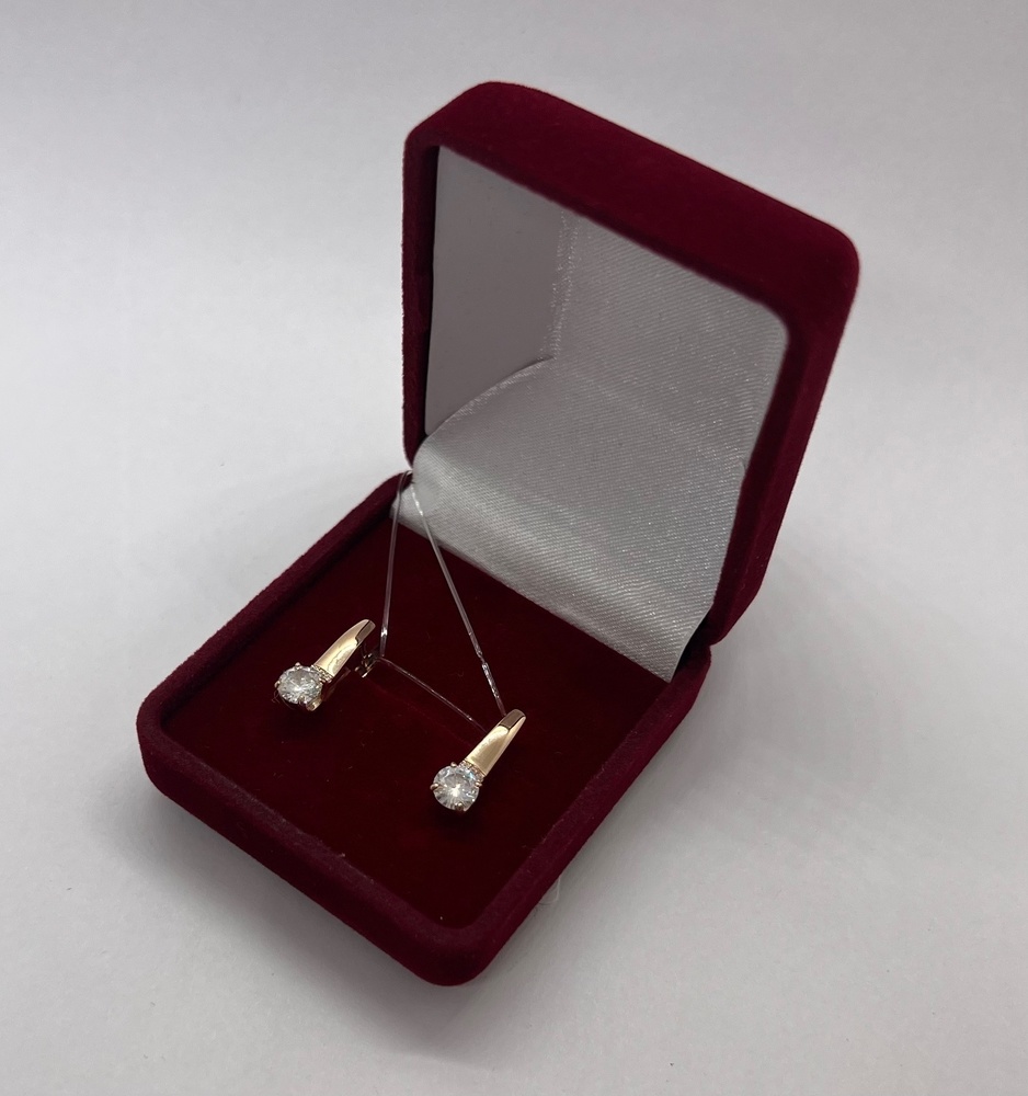 СЕРЬГИ С КАМНЕМ (Au 585)