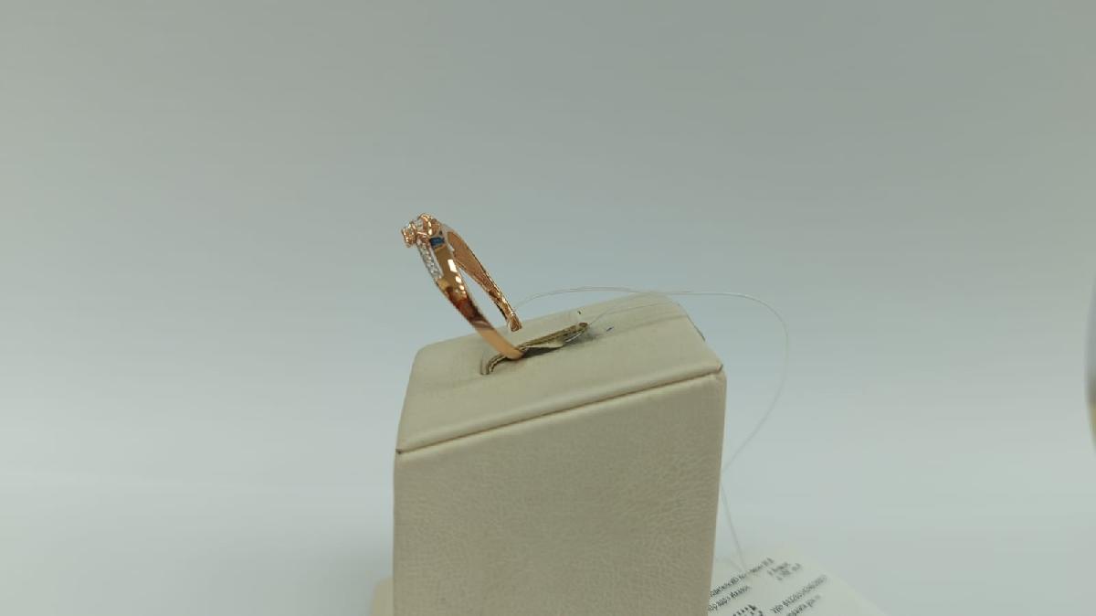 КОЛЬЦО С КАМНЯМИ (Au 585)