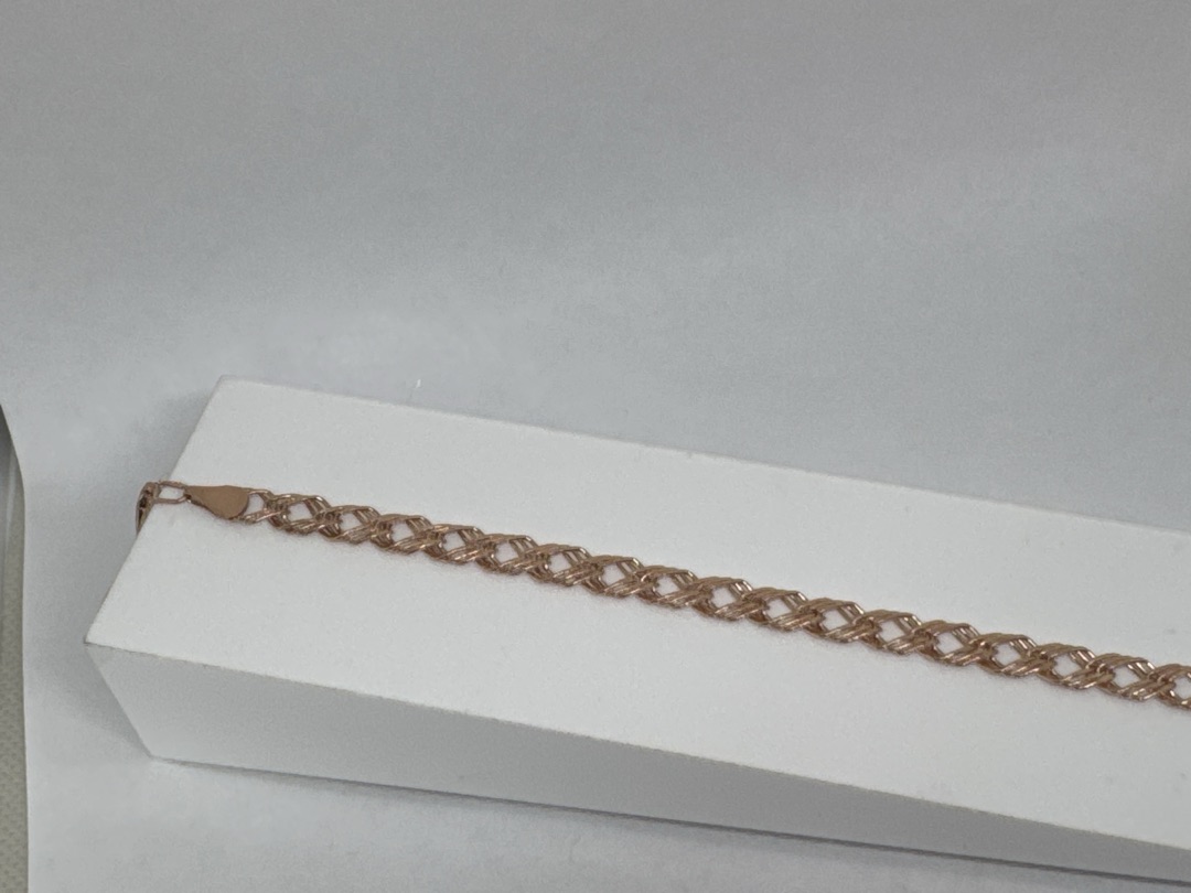 БРАСЛЕТ ПУСТОТЕЛЫЙ Нона-бисмарк (Au 585)