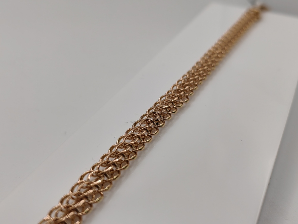 БРАСЛЕТ ПОЛНОВЕСНЫЙ Итальянка Au 585