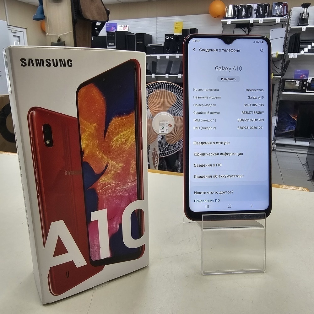 Смартфон Samsung Galaxy A10 2/32